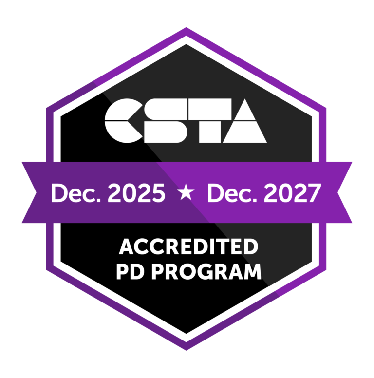 CSTA Accredited Professional Development Program badge, December 2025 through December 2027