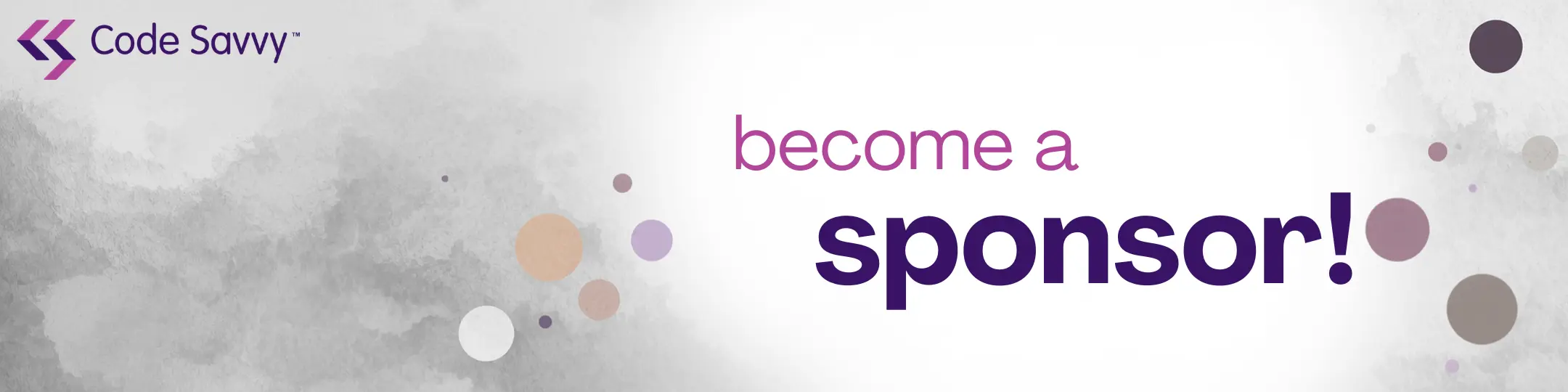 Become a Code Savvy sponsor