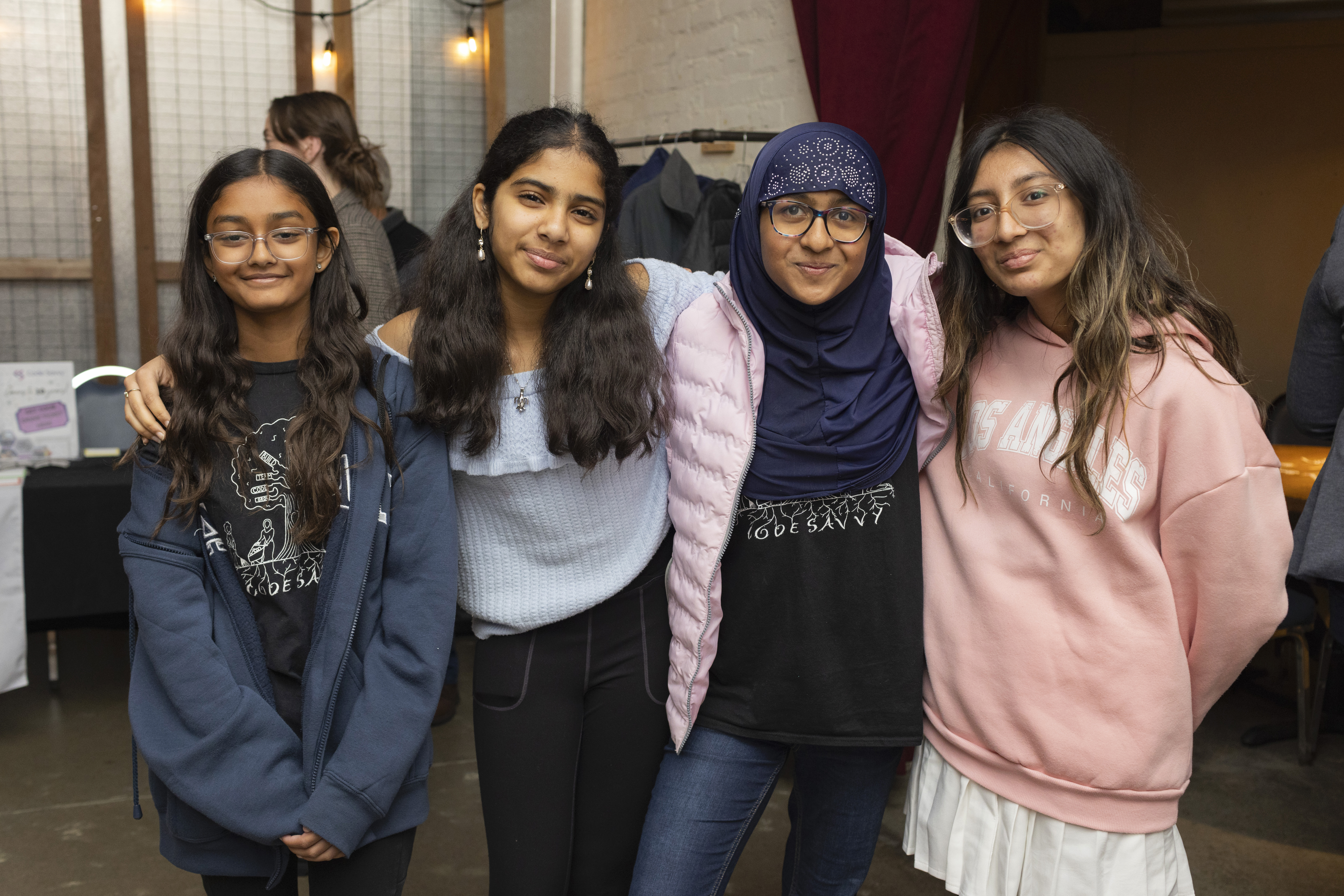 Students at the open house